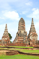 Wat Chaiwatthanaram is ancient buddhist temple, famous and major tourist attraction religious of Ayutthaya Historical Park in Phra Nakhon Si Ayutthaya Province, Thailand