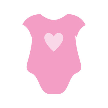 baby clothes icon over white background. vector illustration