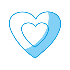 heart icon over white background. vector illustration
