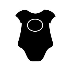 baby clothes icon over white background. vector illustration