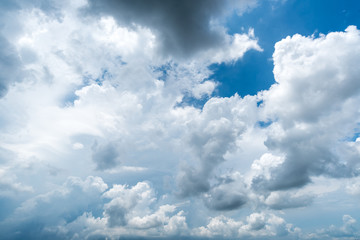Naklejka na ściany i meble clear blue sky background,clouds with background,dark storm clouds