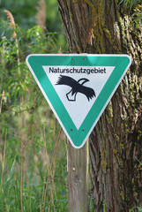 Schild Naturschutzgebiet