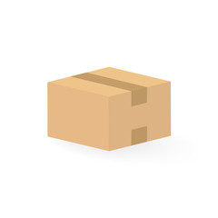 Closed carton cardboard box