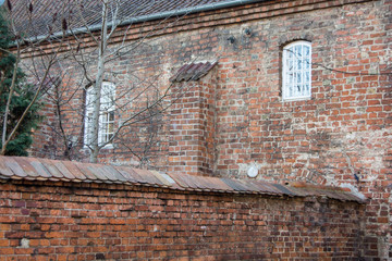 Old brick building in Oliwa, Gdansk