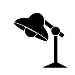 desk lamp icon over white background. vector illustraiton