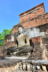 Buddha Statue at Wat Mahathat in Sukhothai Historical Park,Thailand