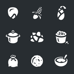 Vector Set of Corn Icons.