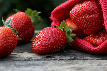 Fresh strawberries. Summer berries