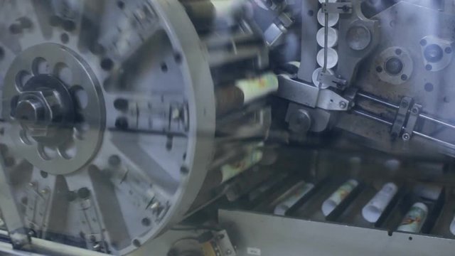 Rotating mechanism and conveyor belt. Industrial theme