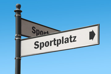 Fototapeta premium Schild 175 - Sportplatz