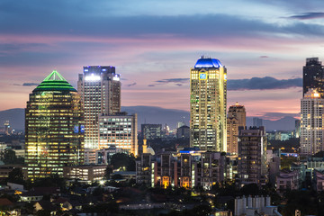 The nights of Jakarta, Indonesia capital city