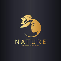 Nature logo. Beauty nature logotype