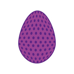 colorful easter egg icon over white background. vector illustration