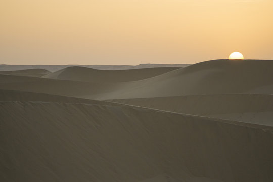 Atardecer en las dunas del S&aacute;hara