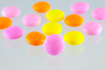 Fototapeta na wymiar lot of colorful sweets