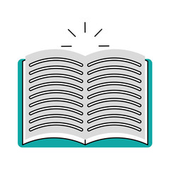 text book isolated icon vector illustration design