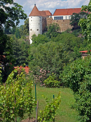 Fototapeta na wymiar Burgwasserturm in Bautzen in Sachsen