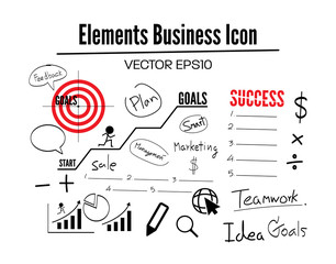 set business icon vector