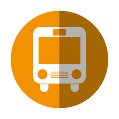 bus transport isolated icon vector illustration design