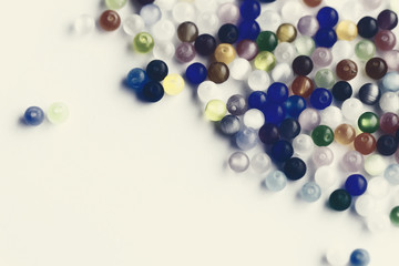 Shining multicolored beads