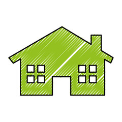 exterior house isolated icon vector illustration design