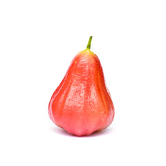 Rose apple fruit on white background