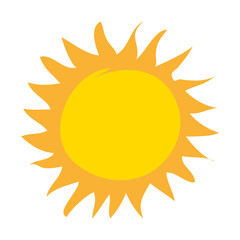 summer sun drawing icon vector illustration design