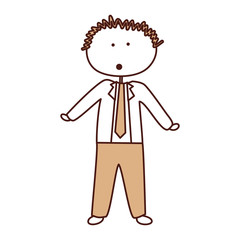 businessman drawing avatar character icon vector illustration design