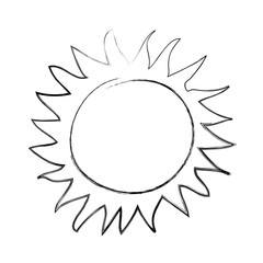 summer sun drawing icon vector illustration design