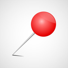 red pin vector 