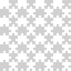 Seamless puzzle pattern vector 
