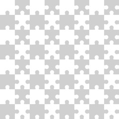 Seamless puzzle pattern vector 