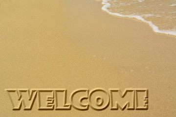 Welcome sands poster