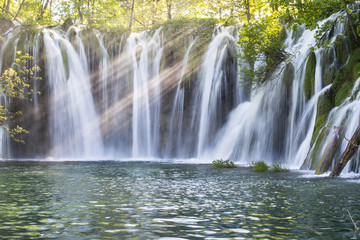 waterfall at  "Plitvice Lakes" National Park, Croatia