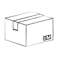 box carton isolated icon vector illustration design