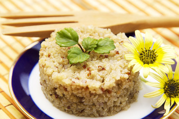 Whole spring quinoa dish