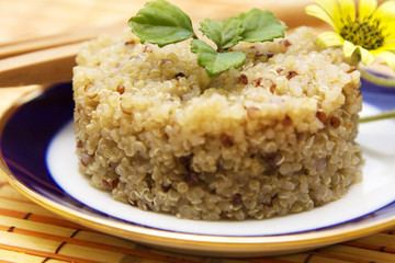Whole spring quinoa dish