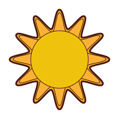 sun summer isolated icon vector illustration design