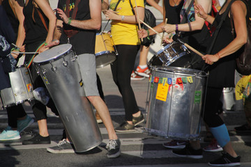 Batucada in a street parade