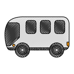 bus van isolated icon vector illustration design