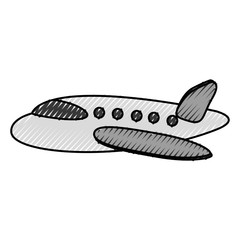 airplane flying isolated icon vector illustration design