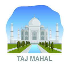 One of New 7 wonders of the world: Taj Mahal