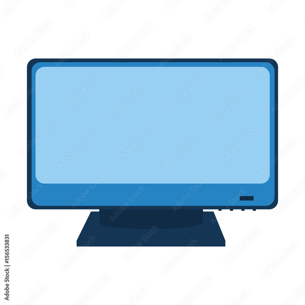 Poster monitor computer isolated icon vector illustration design