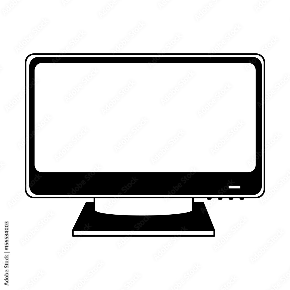 Poster monitor computer isolated icon vector illustration design