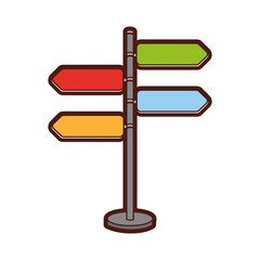 signal with arrows icon vector illustration design