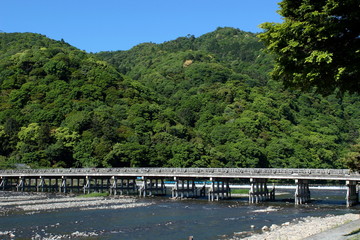 京都　嵐山　渡月橋