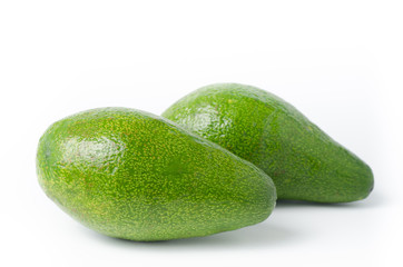 Avocado fruit on white background,Healthy food