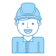 man firefighter avatar character icon vector illustration design