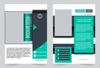 Green Brochure template flyer design