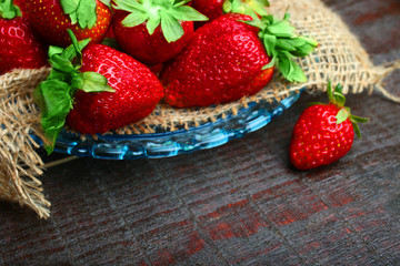 Ripe strawberries